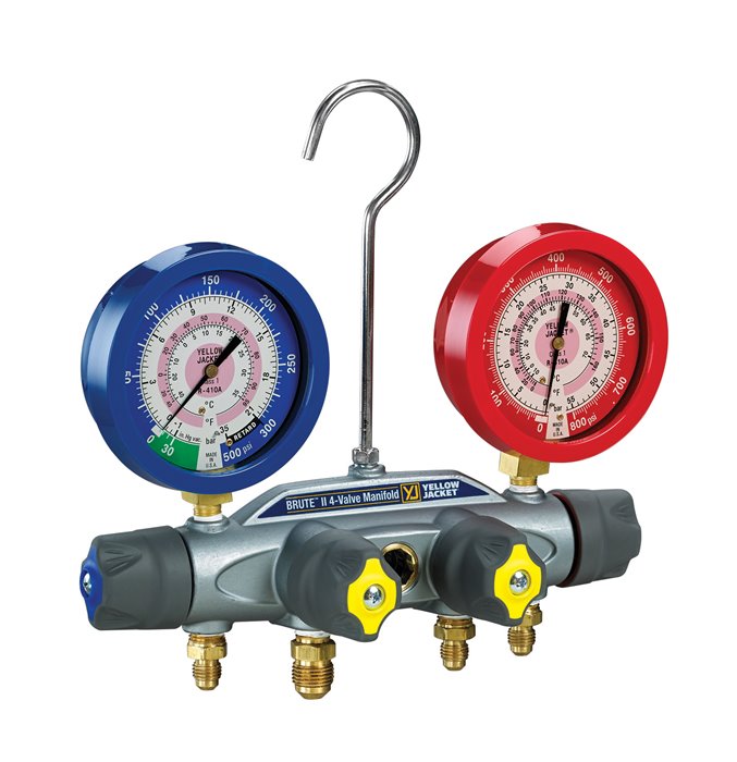 Thermofrost Yellow Jacket manifold with gauges