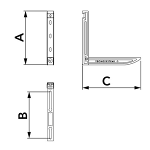 Wall brackets without crossbar image 2